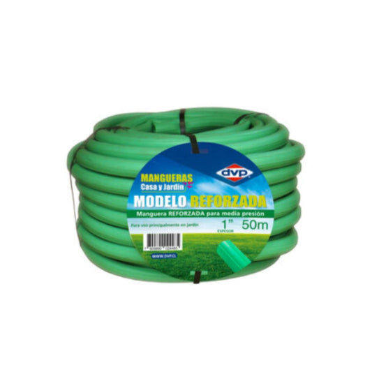 Manguera de Riego 1" Reforzada Verde Claro
