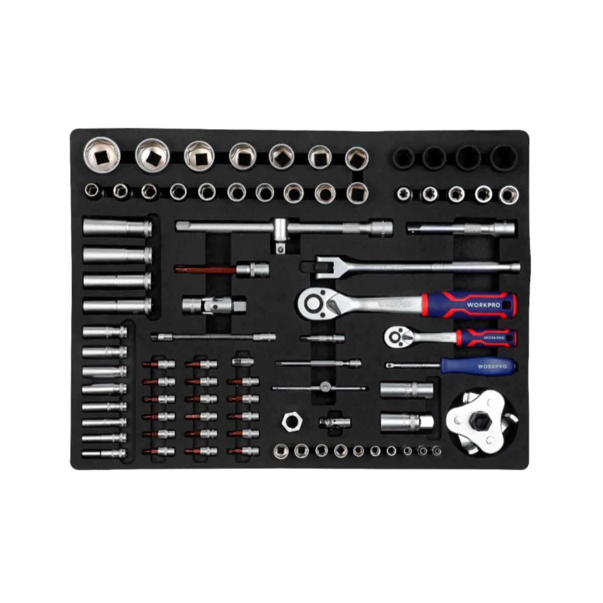 Carro de Herramientas con 199 Piezas – WorkPro