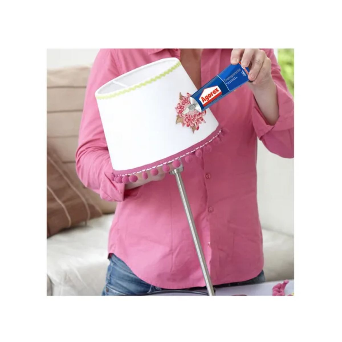 Pegamento Adhesivo De Contacto Transparente Agorex 120 Ml