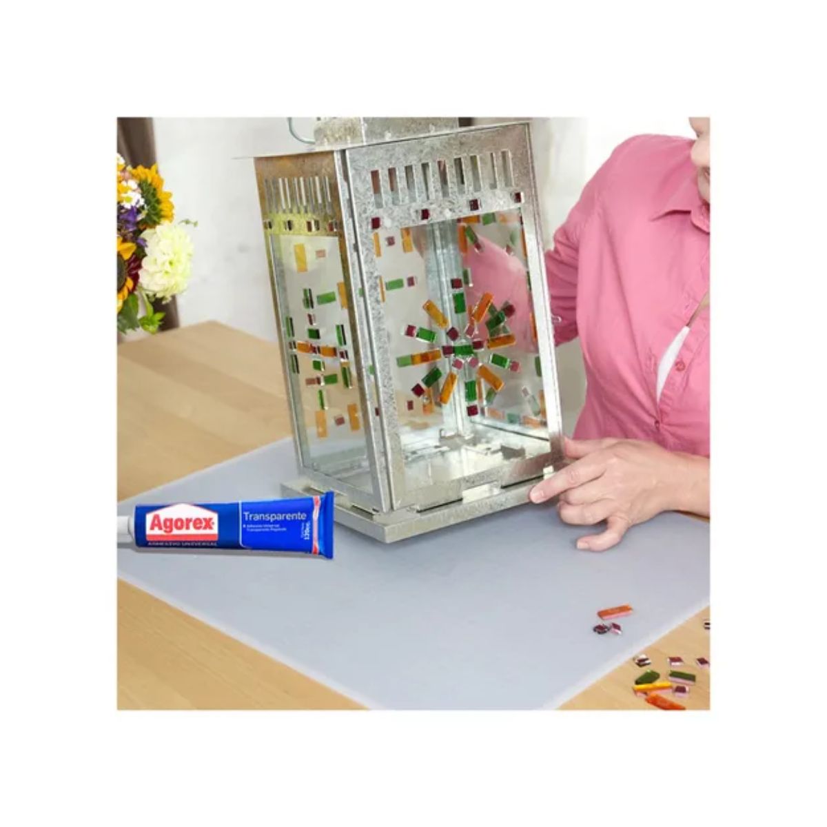 Pegamento Adhesivo De Contacto Transparente Agorex 120 Ml