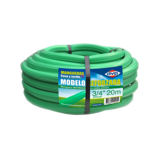 Manguera de Riego 3/4" Reforzada Verde Claro