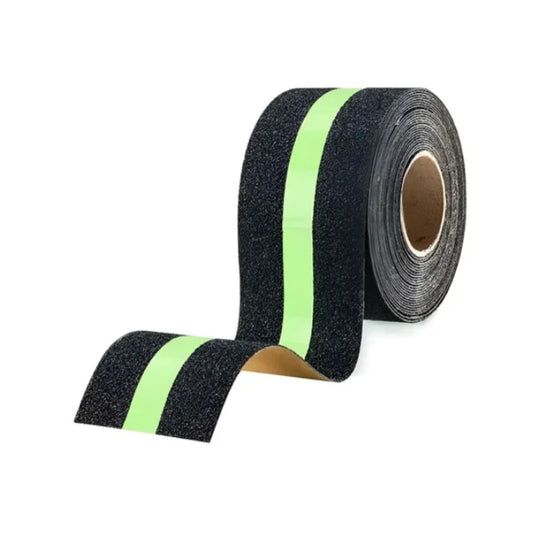 Cinta antideslizante con huincha fluorescente 48mm x 15m