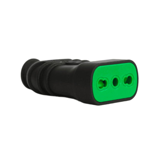 Enchufe Domiciliario Hembra Volante 2p + T 16A Negro Fanton