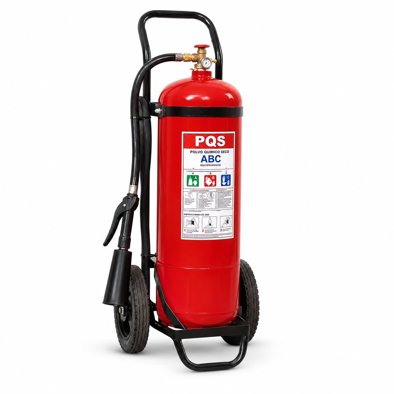 Carro Extintor ABC PQS 75% 25Kg