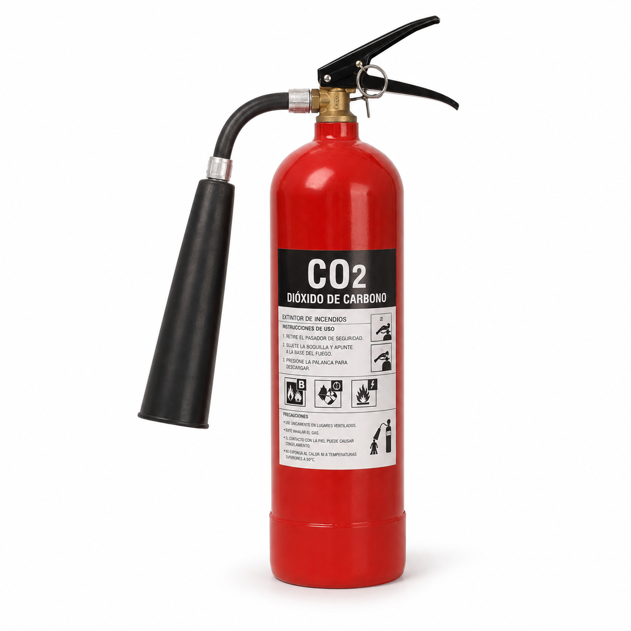 Extintor portátil Dióxido de Carbono (CO2) 2Kg