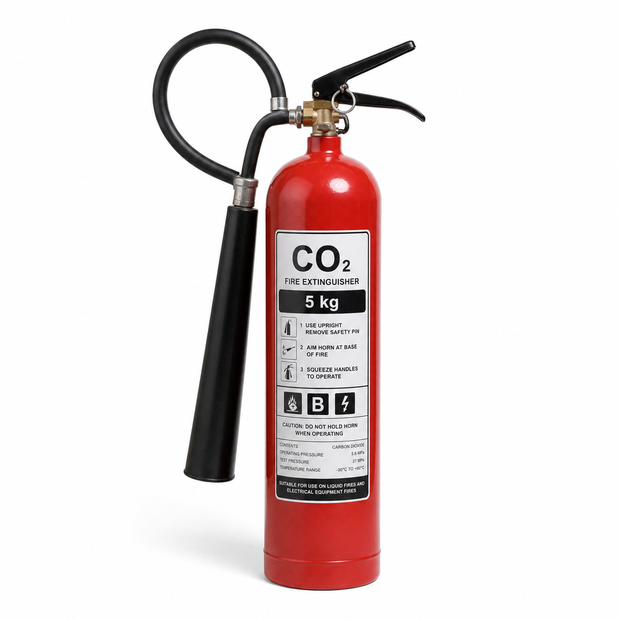 Extintor portátil Dióxido de Carbono (CO2) 20Lbs