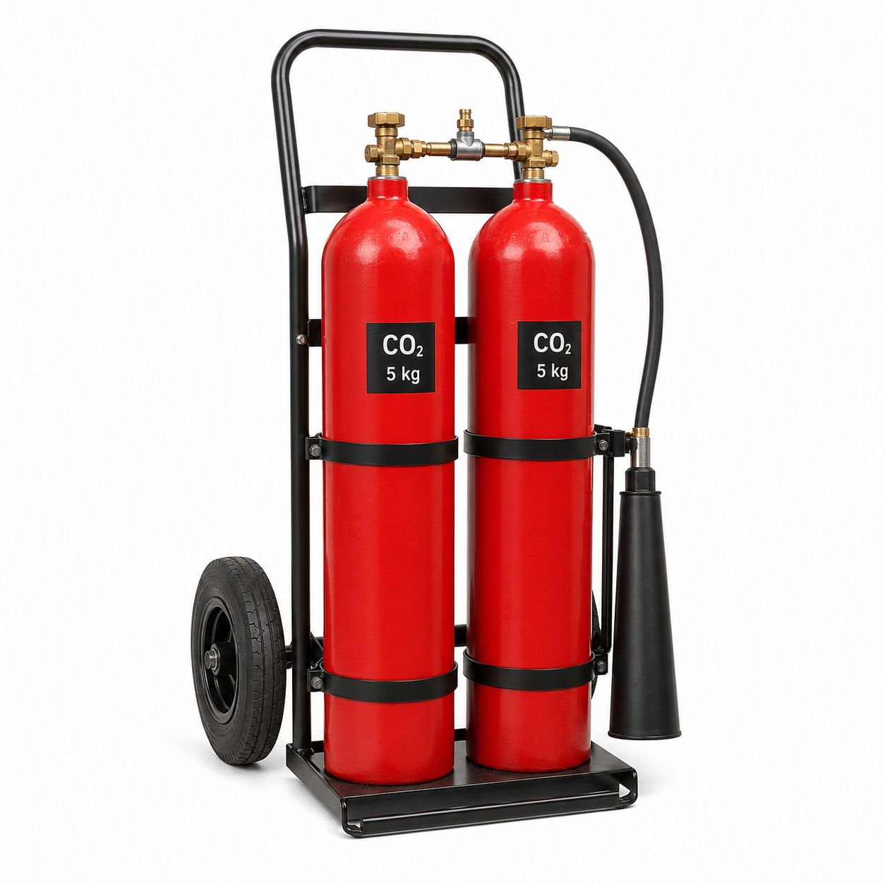 Carro de Dióxido de Carbono (CO2) Doble 5kg (Total 10kg)