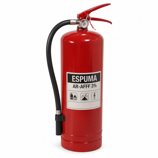 Extintor espuma mecánica ar-afff 3% importado con válvula de seguridad 25Lbs