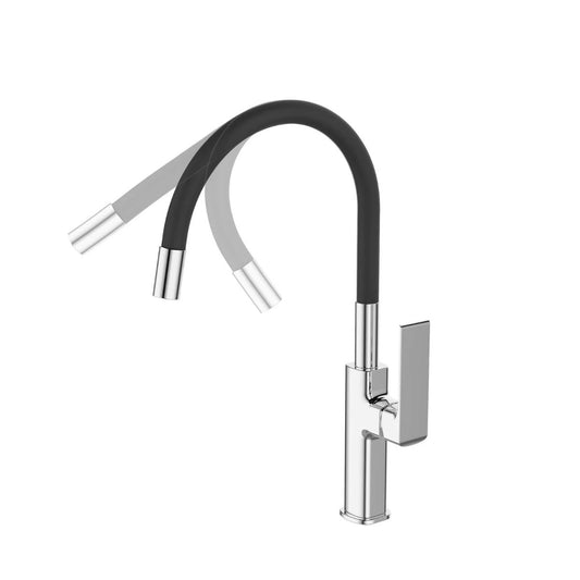 Nibsa Monomando Lavaplato Cuello Flexible Black - 6NV2000-00