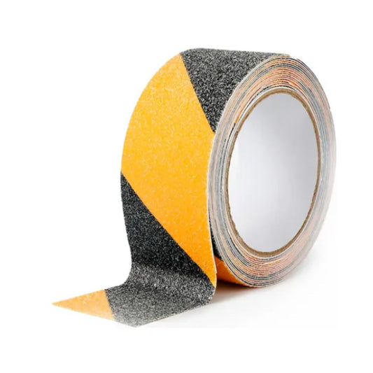 Pack 10 und Cinta Antideslizante Amarillo-Negro 5 cm x 5 mts
