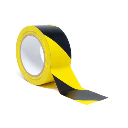 Pack 10 und Cinta Delimitadora Amarillo/Negro Seguridad Advertencia 48mm x 30m